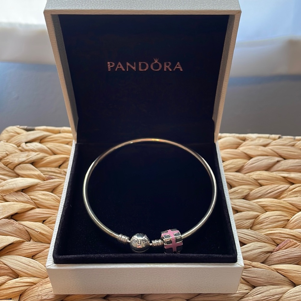 Pandora bracelet with charm